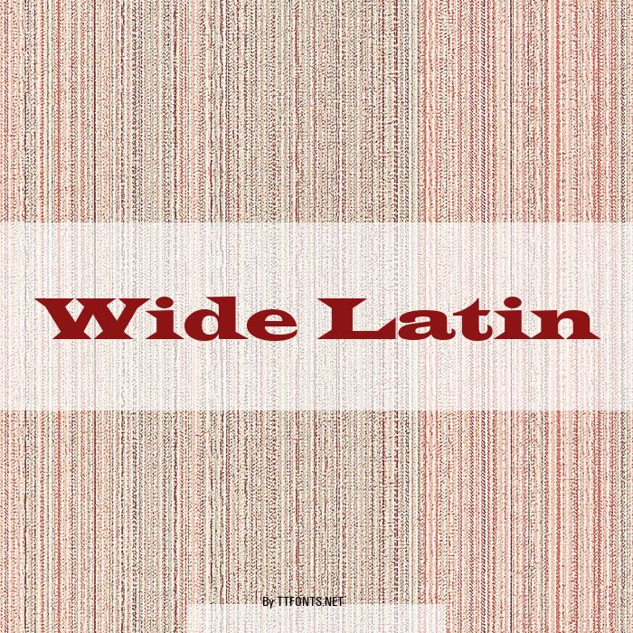 Wide Latin example